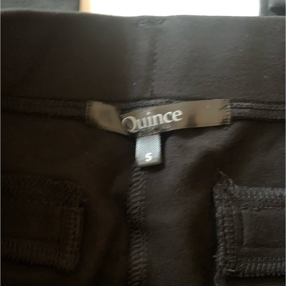 NWT QUINCE ultra stretch Ponte straight leg pant black 👖♥️👖 - Picture 7 of 13